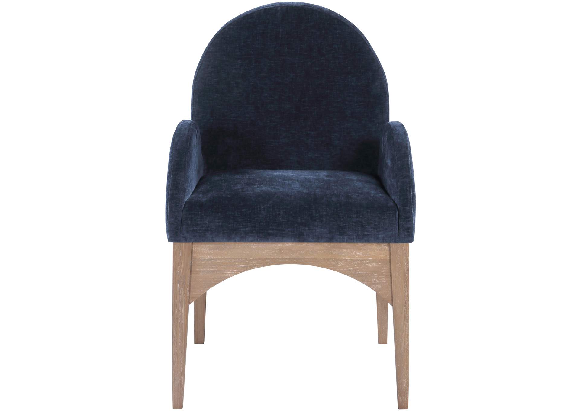 Waldorf Navy Chenille Fabric Dining Chair,Meridian Furniture