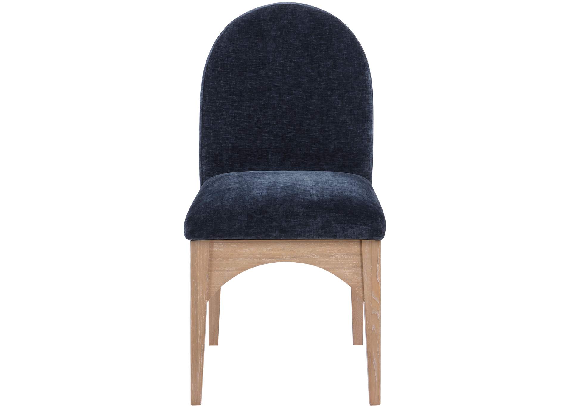 Waldorf Navy Chenille Fabric Dining Chair,Meridian Furniture