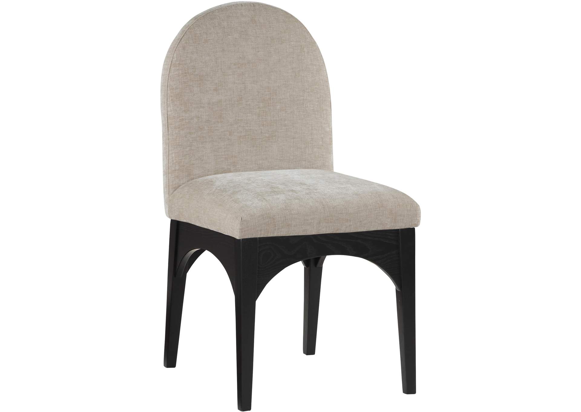 Waldorf Beige Chenille Fabric Dining Chair,Meridian Furniture