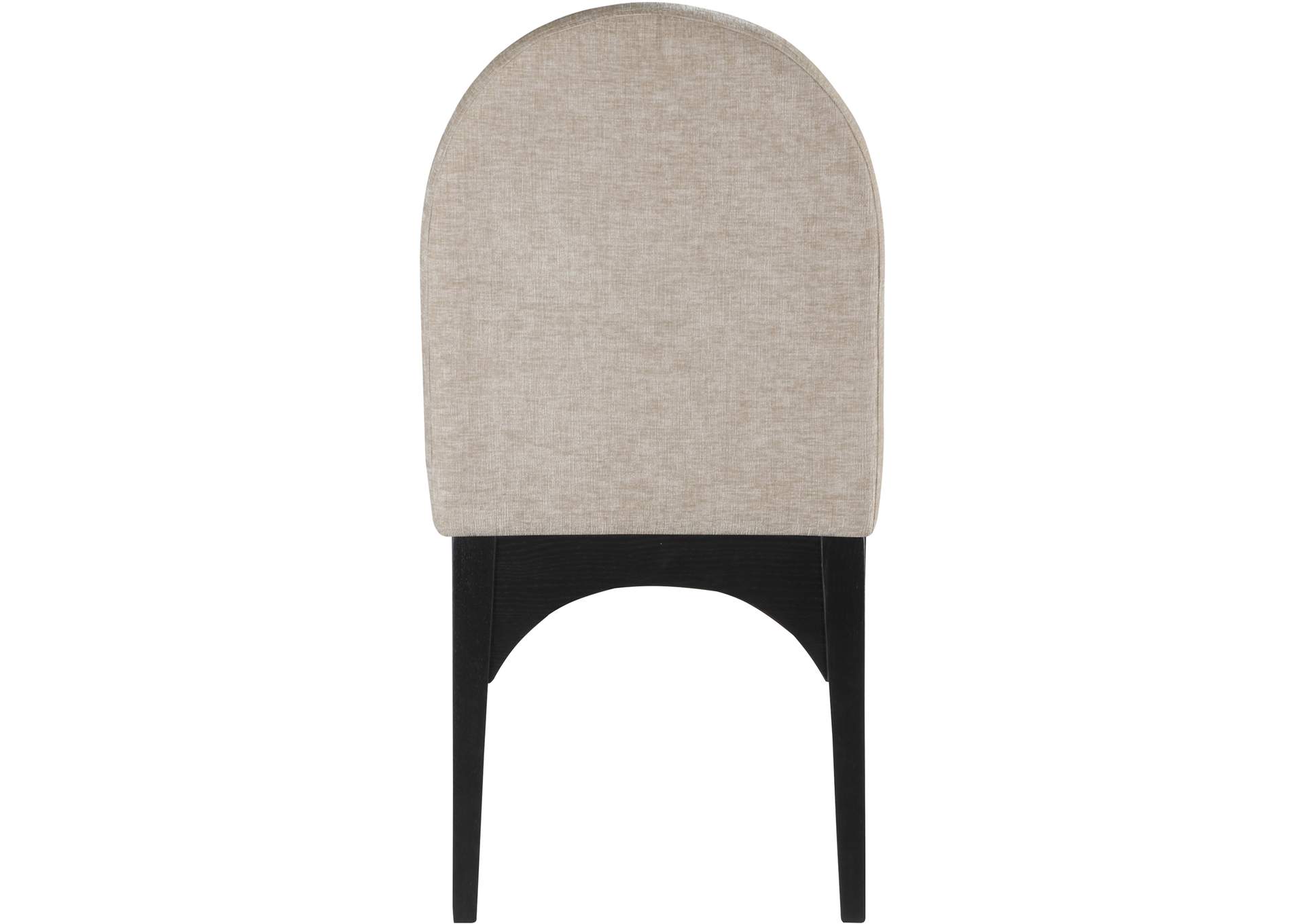 Waldorf Beige Chenille Fabric Dining Chair,Meridian Furniture