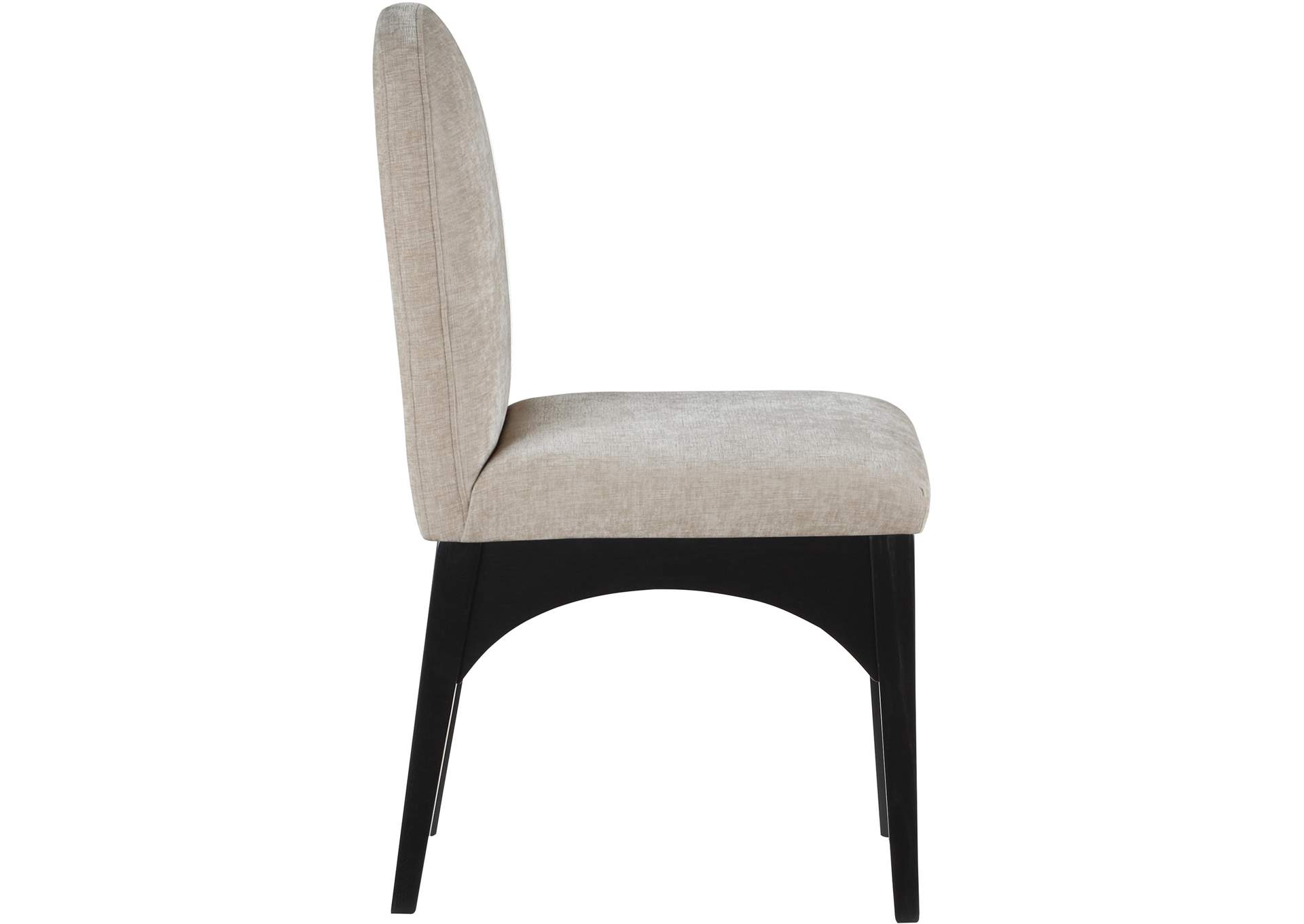 Waldorf Beige Chenille Fabric Dining Chair,Meridian Furniture