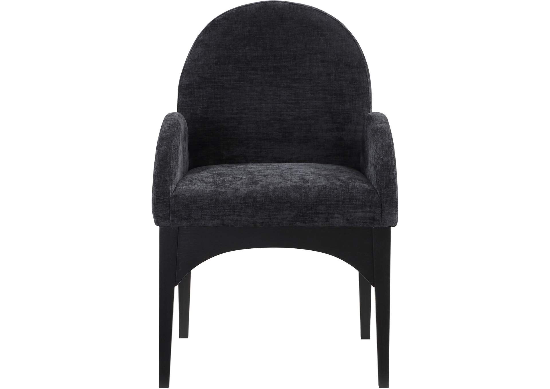 Waldorf Black Chenille Fabric Dining Chair,Meridian Furniture