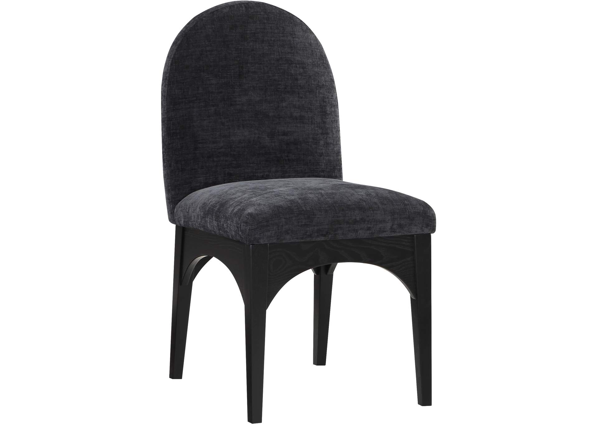 Waldorf Black Chenille Fabric Dining Chair,Meridian Furniture