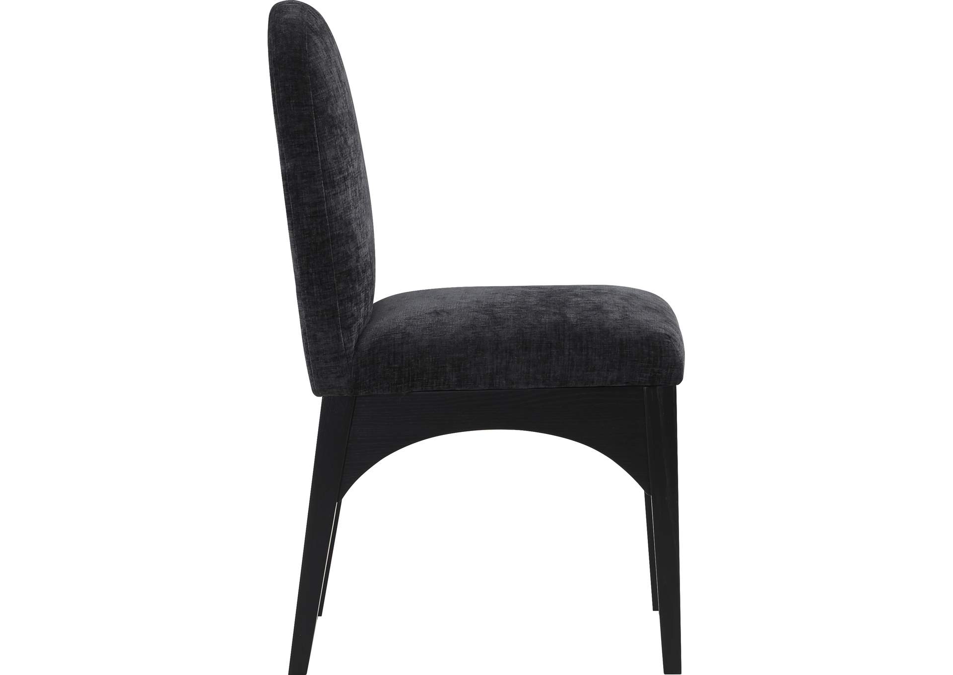 Waldorf Black Chenille Fabric Dining Chair,Meridian Furniture