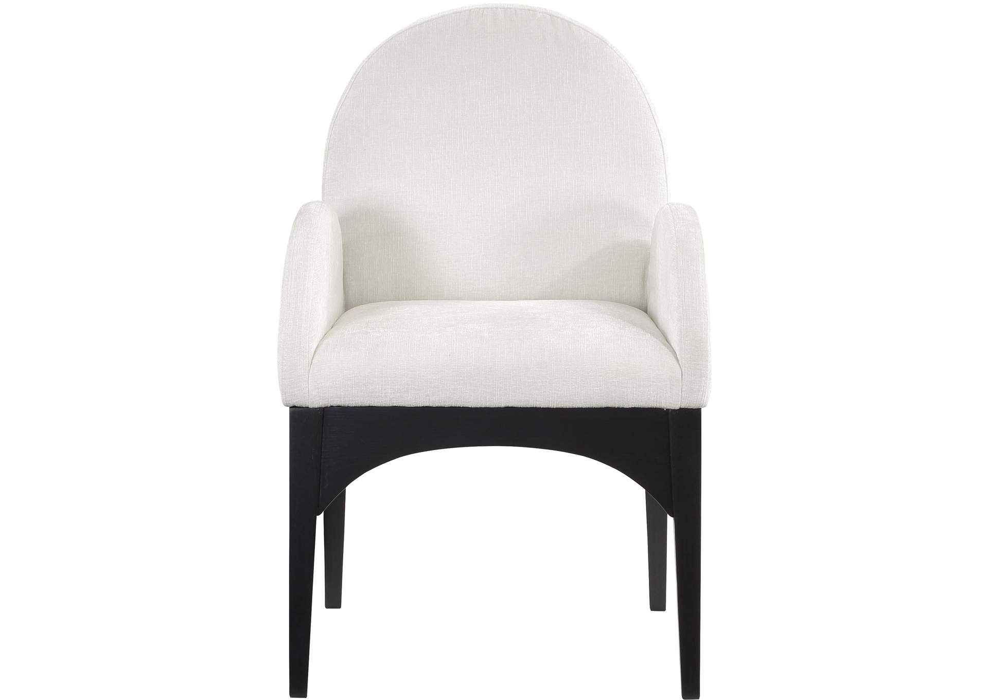 Waldorf Cream Chenille Fabric Dining Chair,Meridian Furniture