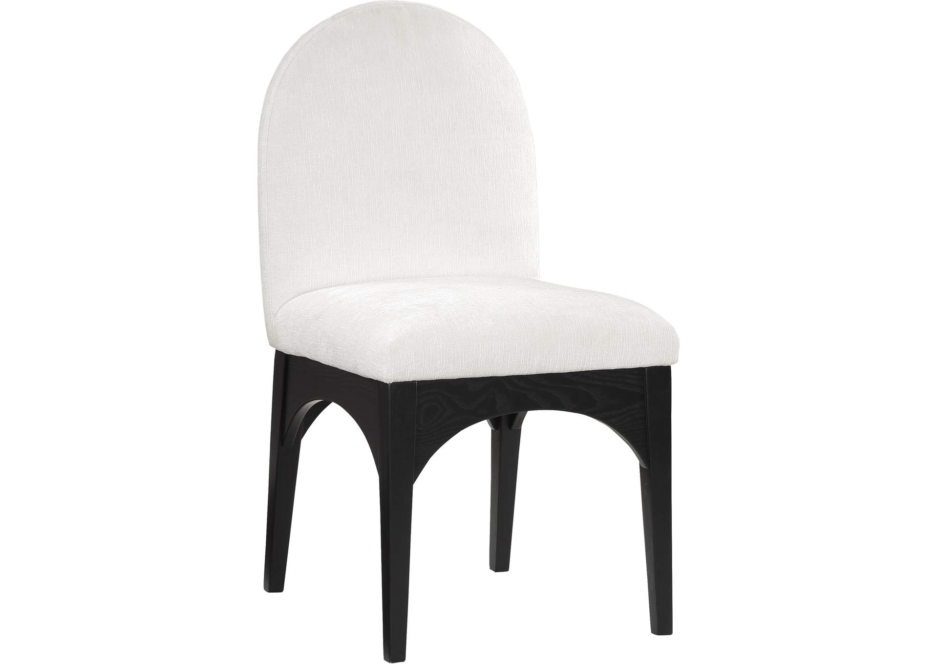 Waldorf Cream Chenille Fabric Dining Chair,Meridian Furniture