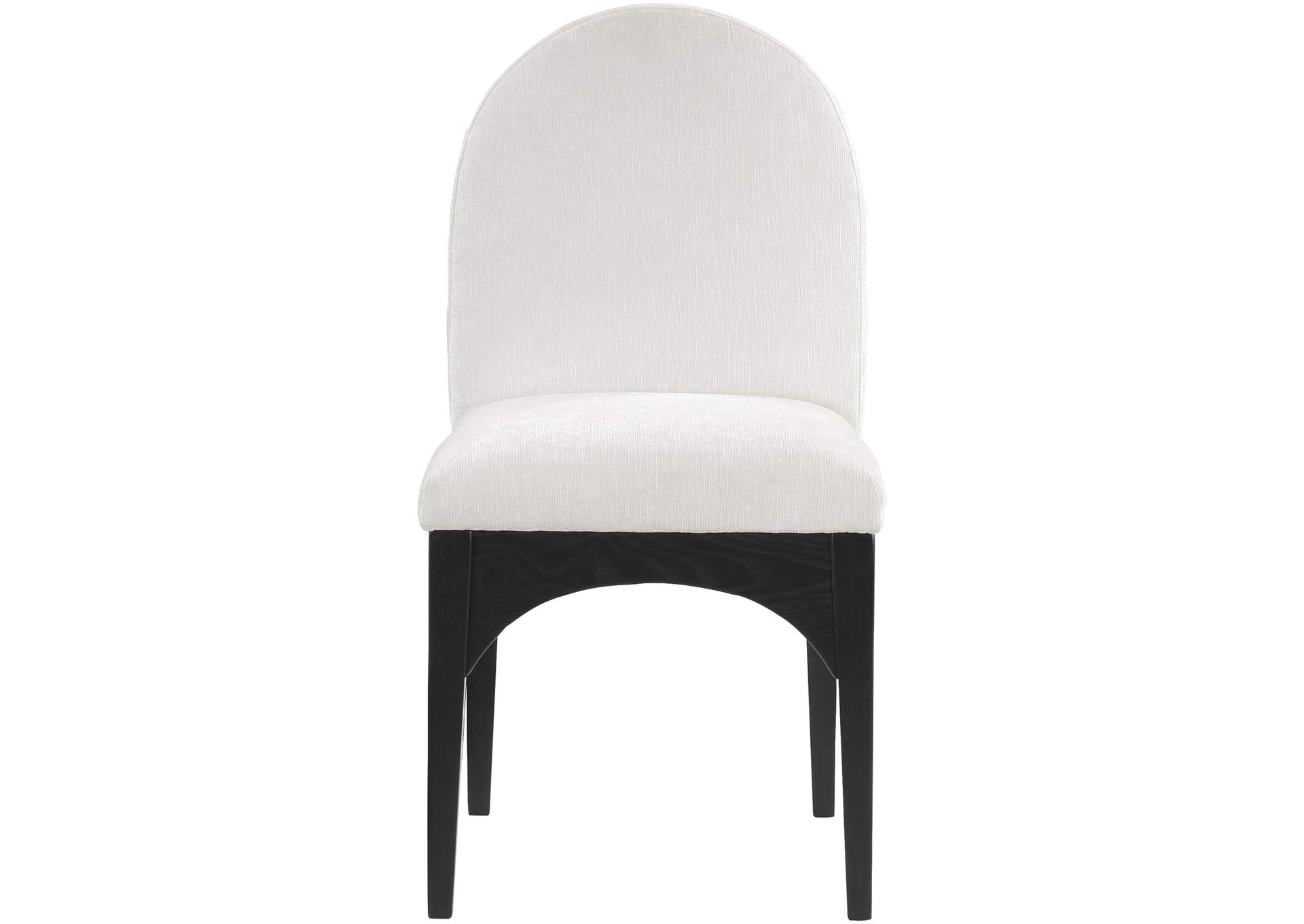 Waldorf Cream Chenille Fabric Dining Chair,Meridian Furniture