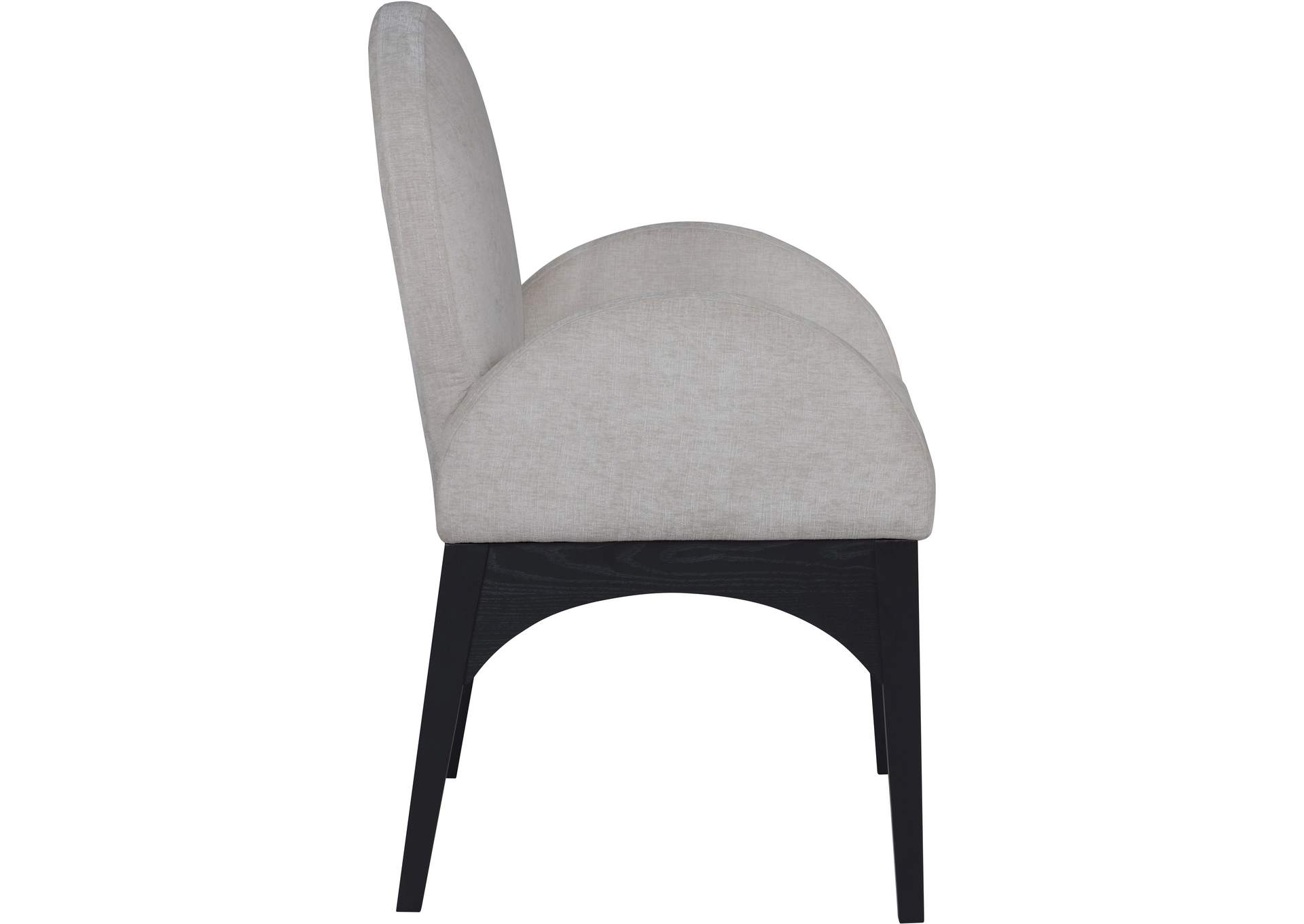 Waldorf Grey Chenille Fabric Dining Chair,Meridian Furniture