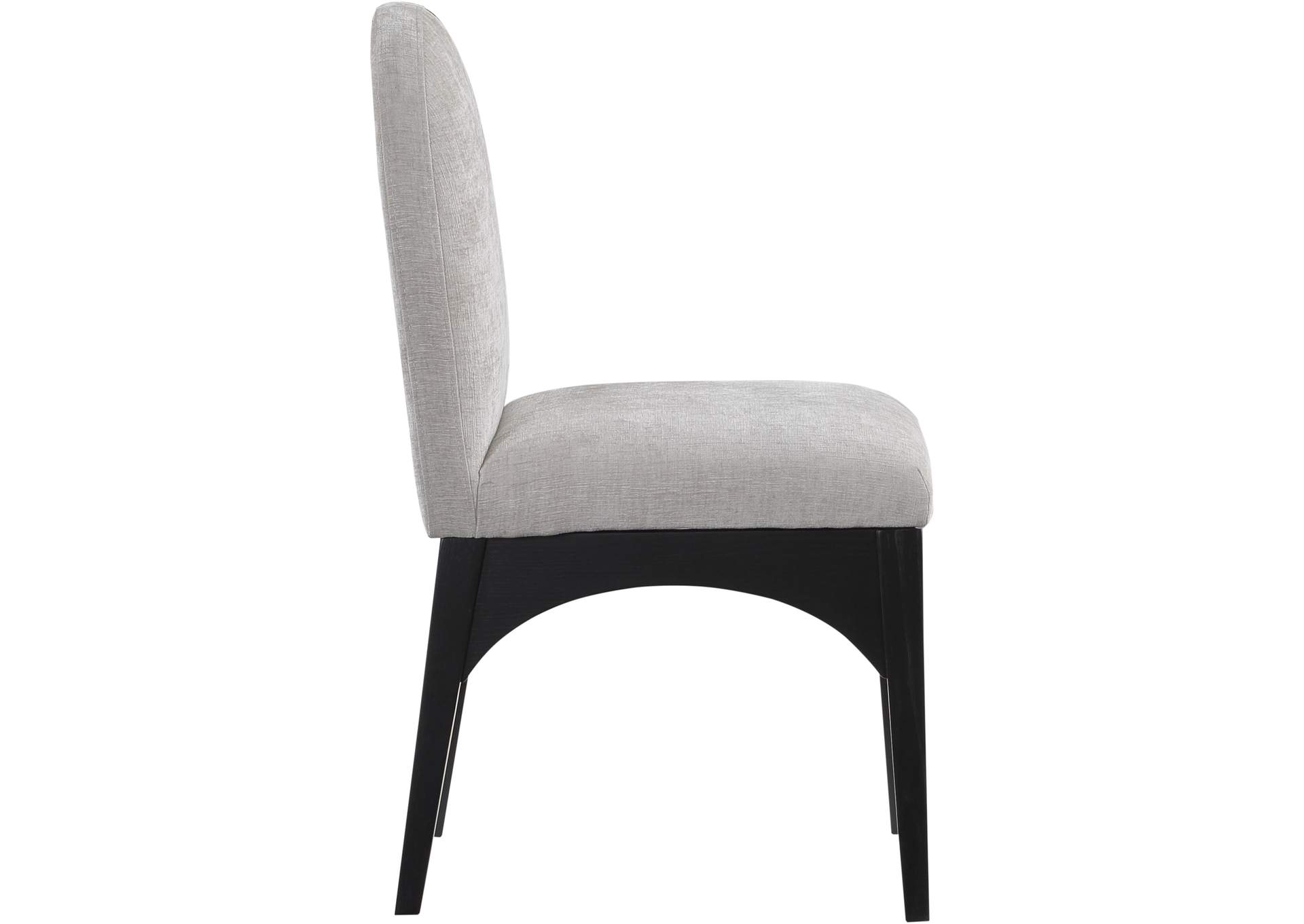 Waldorf Grey Chenille Fabric Dining Chair,Meridian Furniture