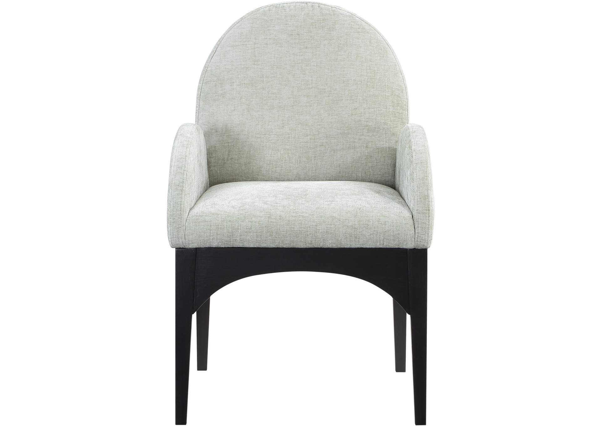 Waldorf Mint Chenille Fabric Dining Chair,Meridian Furniture