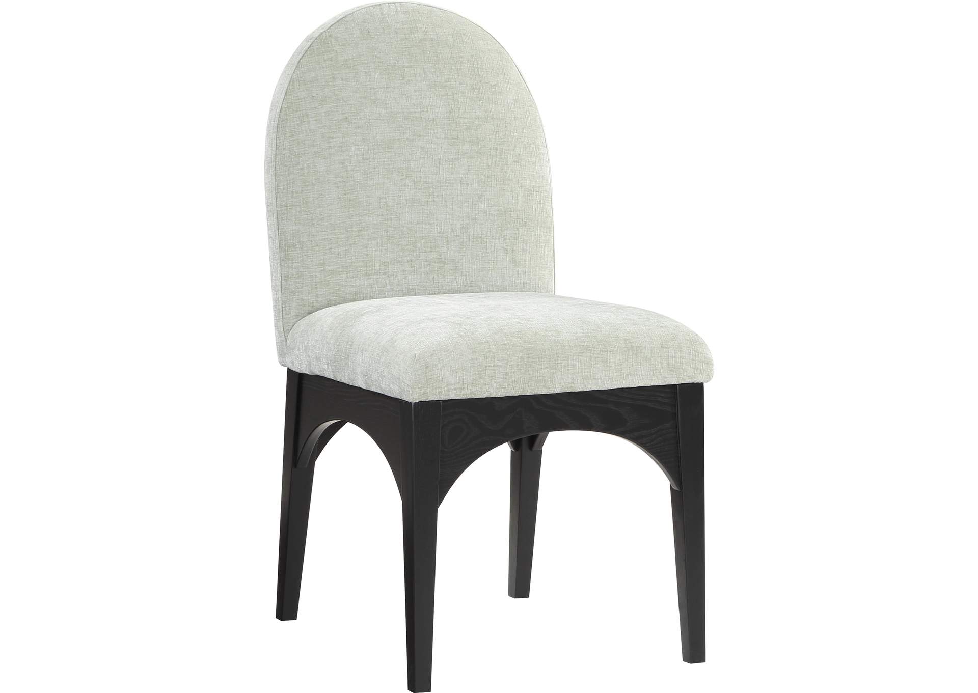 Waldorf Mint Chenille Fabric Dining Chair,Meridian Furniture