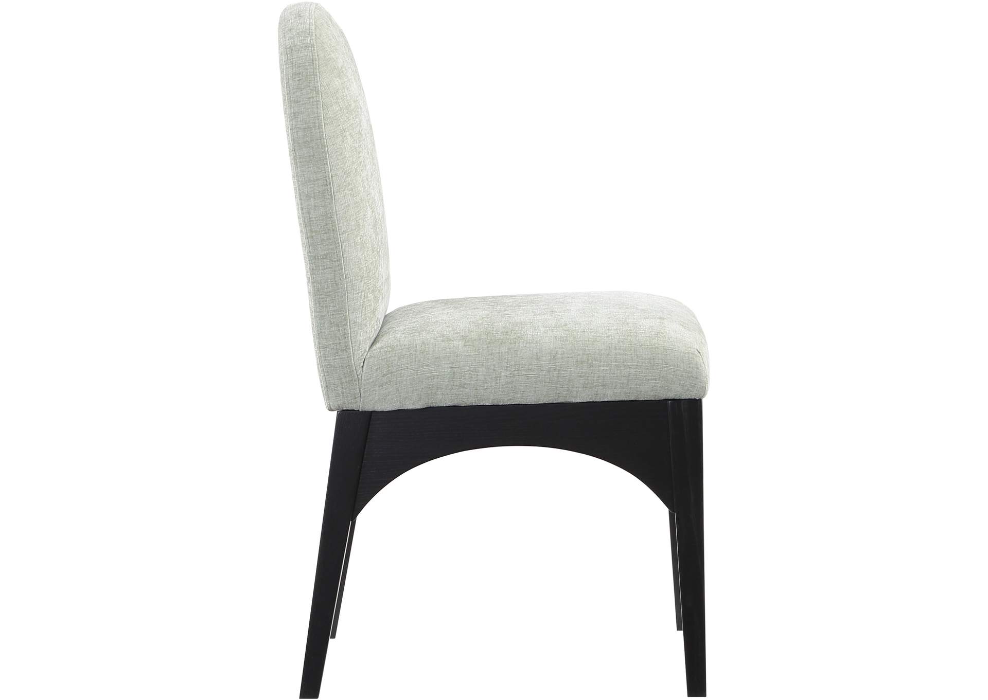 Waldorf Mint Chenille Fabric Dining Chair,Meridian Furniture