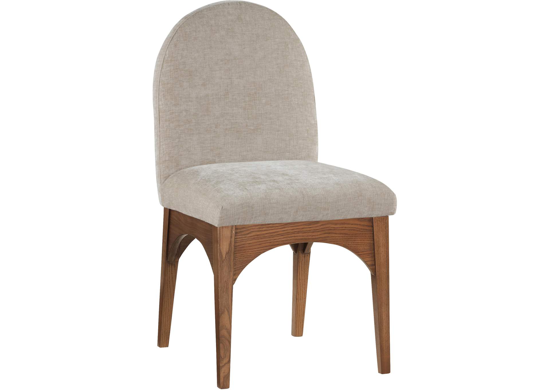 Waldorf Beige Chenille Fabric Dining Chair,Meridian Furniture