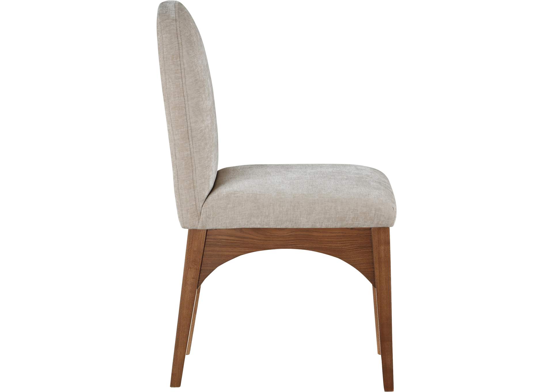 Waldorf Beige Chenille Fabric Dining Chair,Meridian Furniture