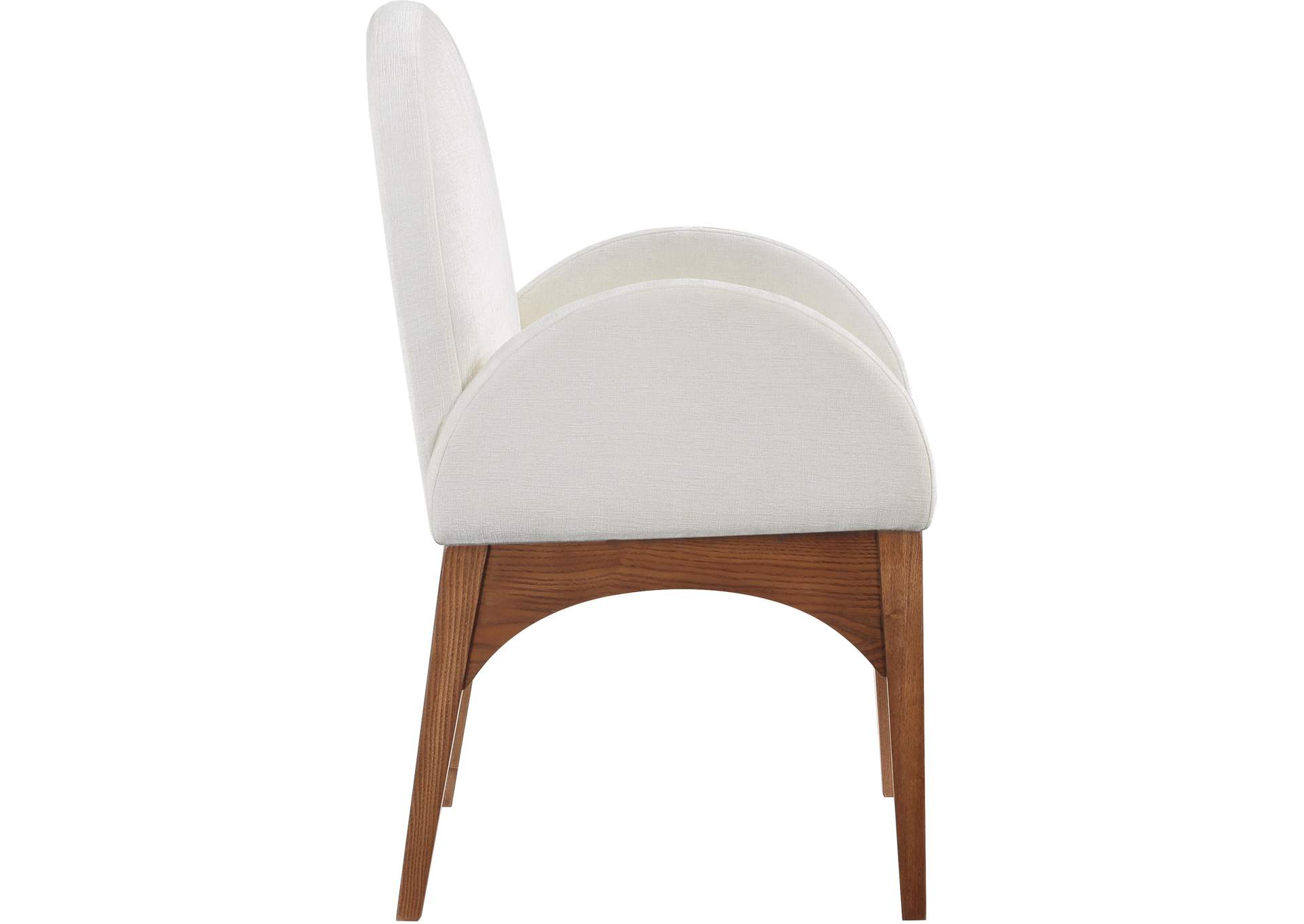 Waldorf Cream Chenille Fabric Dining Chair,Meridian Furniture