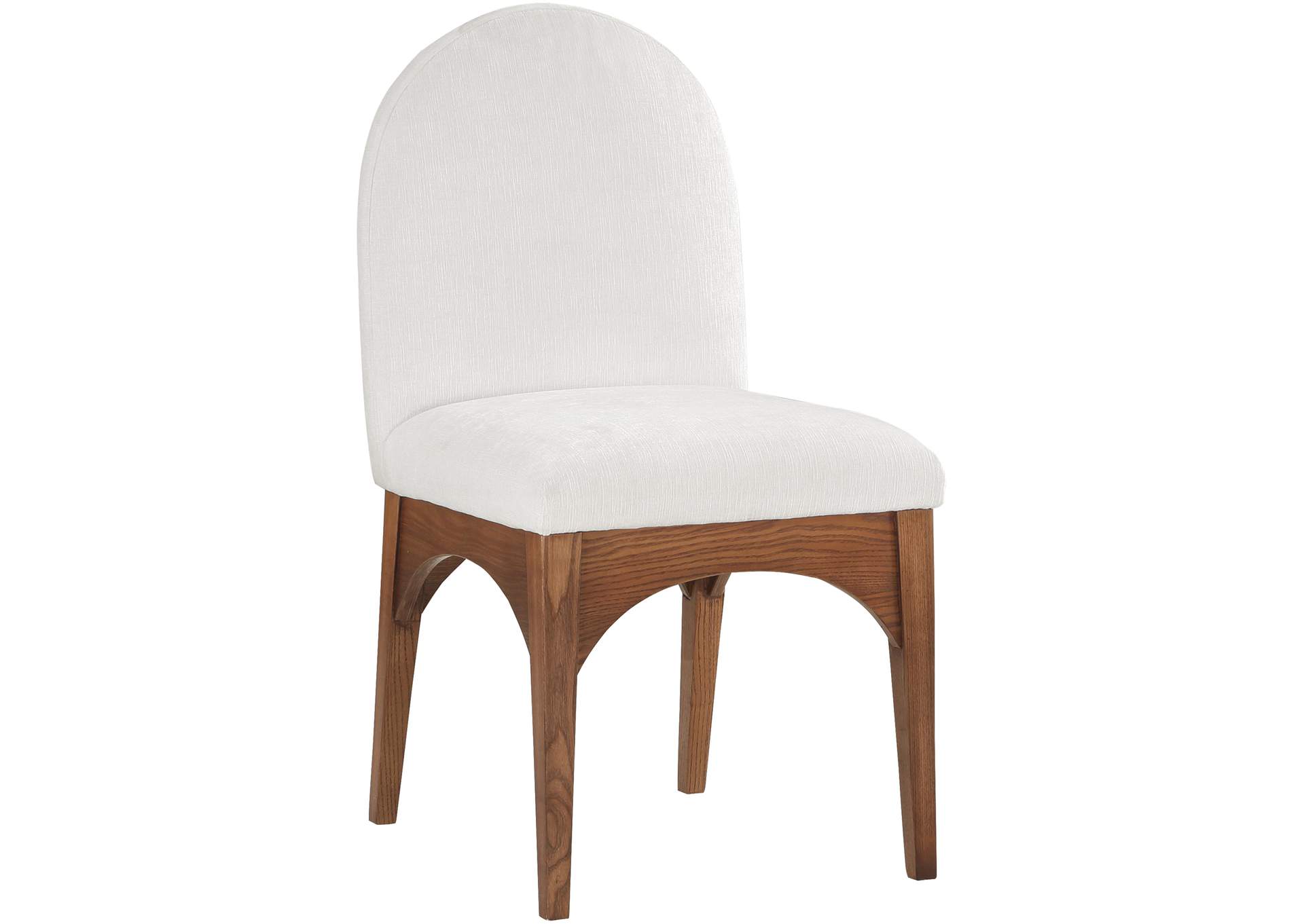 Waldorf Cream Chenille Fabric Dining Chair,Meridian Furniture