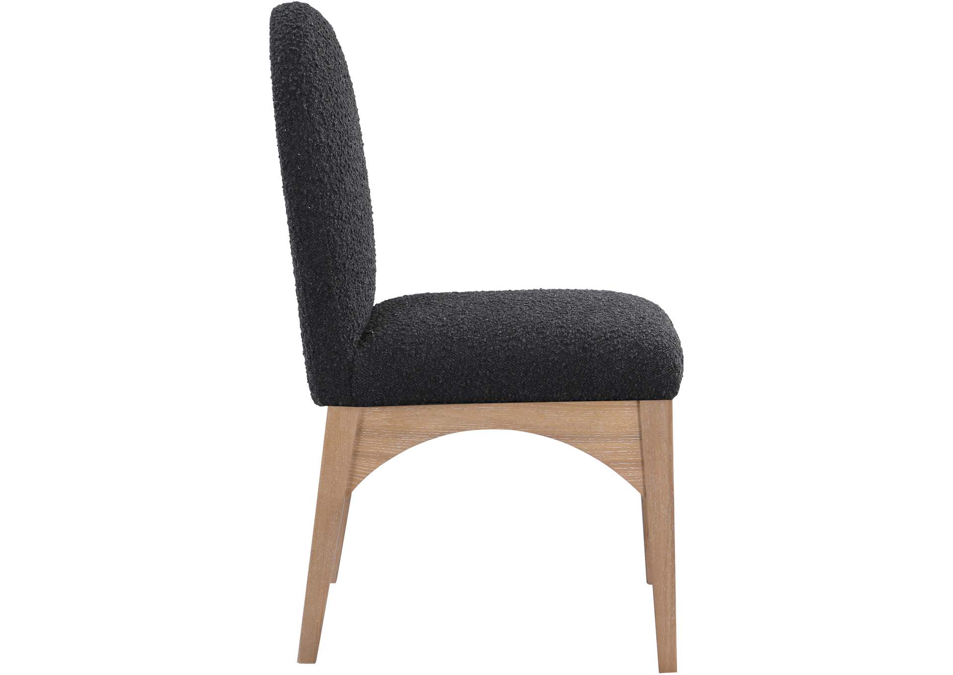 Waldorf Black Boucle Fabric Dining Chair,Meridian Furniture