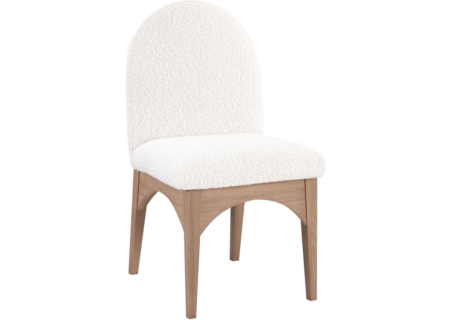 Waldorf Cream Boucle Fabric Dining Chair,Meridian Furniture