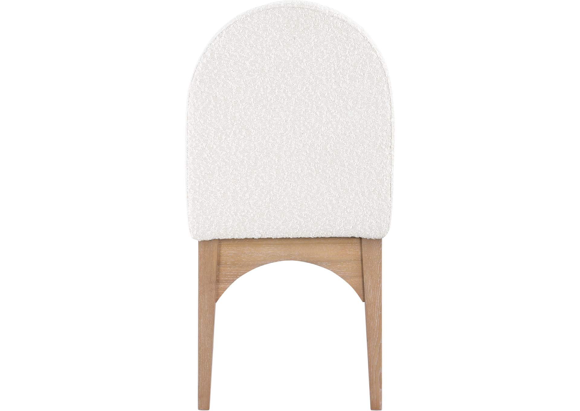 Waldorf Cream Boucle Fabric Dining Chair,Meridian Furniture