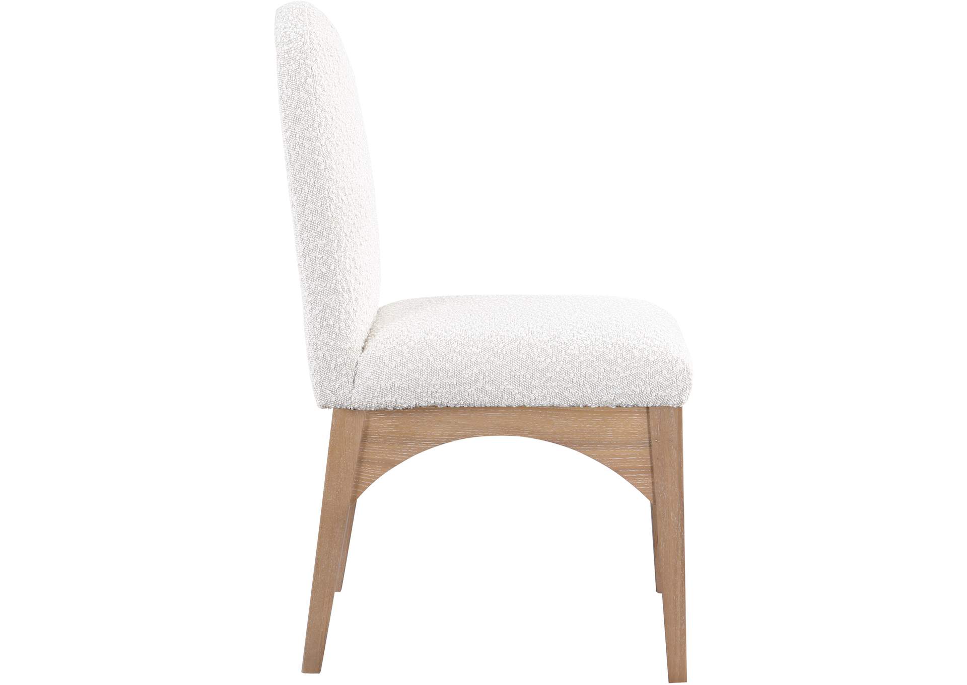 Waldorf Cream Boucle Fabric Dining Chair,Meridian Furniture