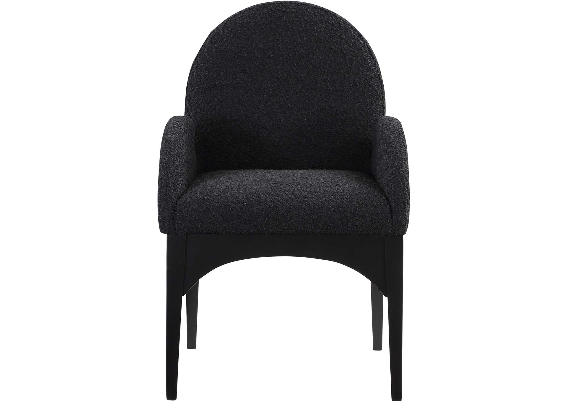 Waldorf Black Boucle Fabric Dining Chair,Meridian Furniture