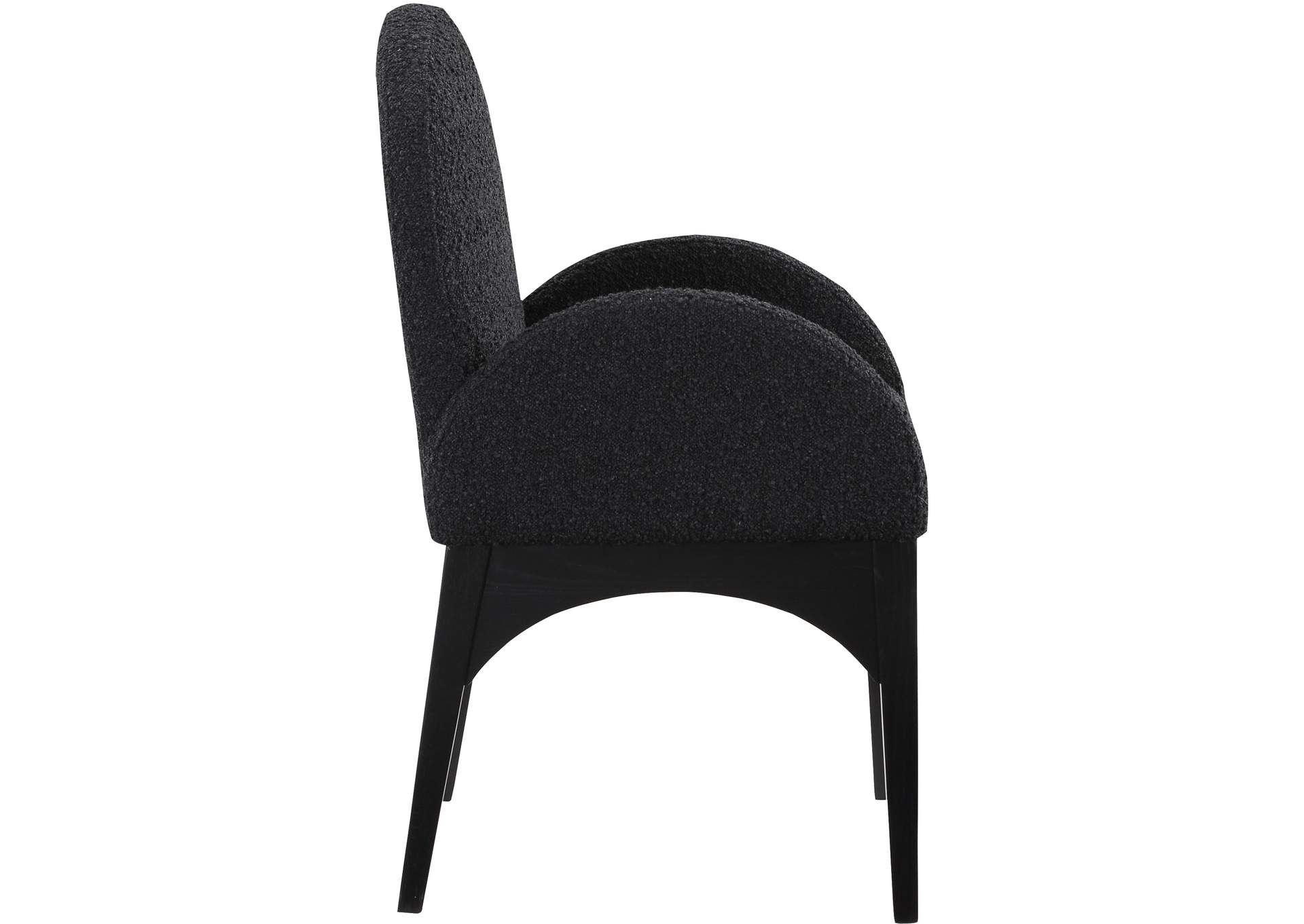 Waldorf Black Boucle Fabric Dining Chair,Meridian Furniture