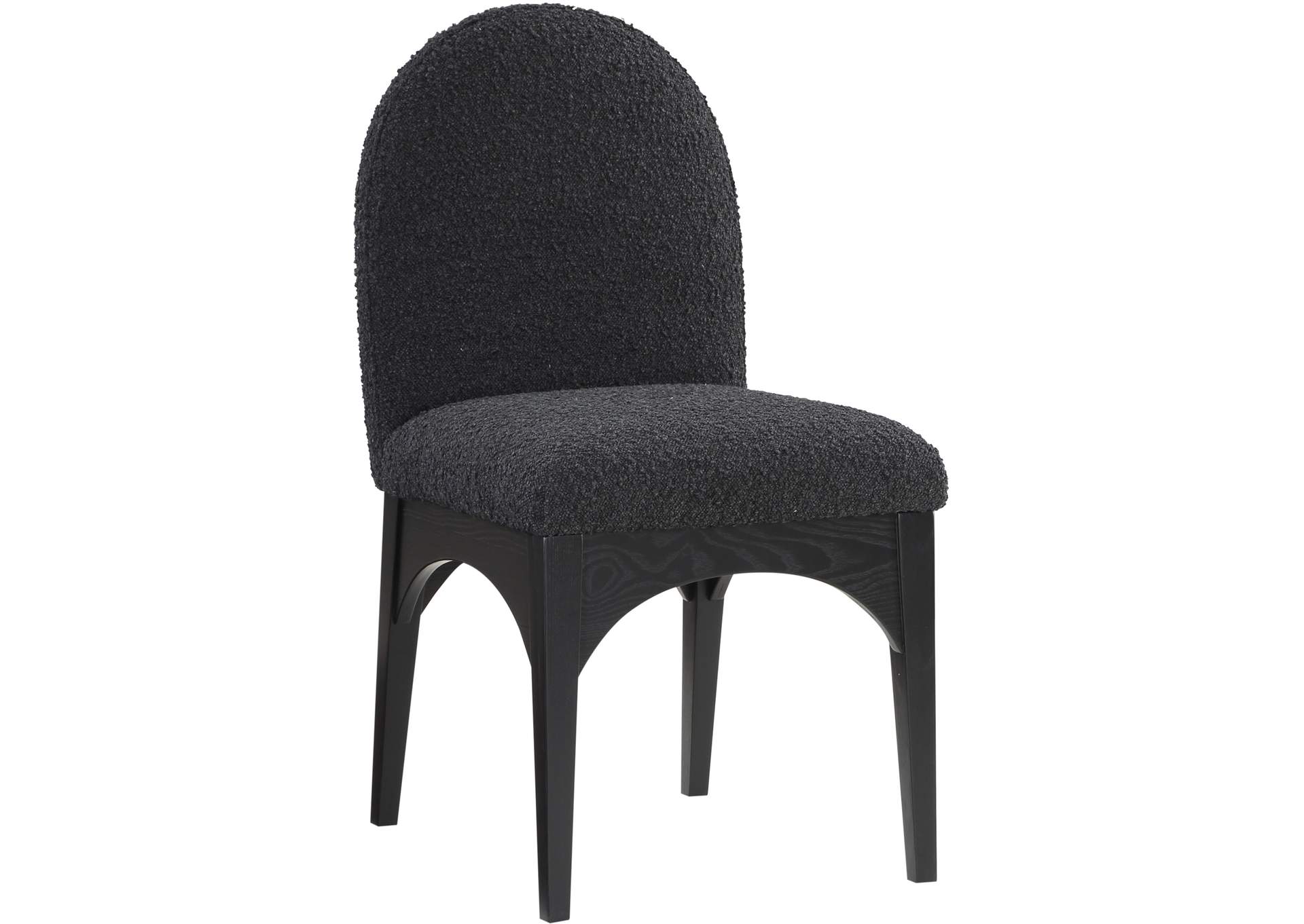 Waldorf Black Boucle Fabric Dining Chair,Meridian Furniture