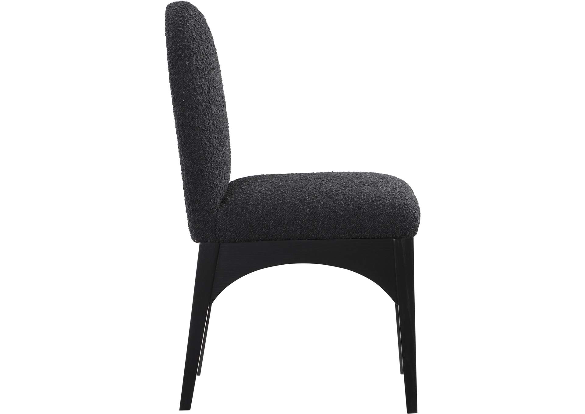 Waldorf Black Boucle Fabric Dining Chair,Meridian Furniture