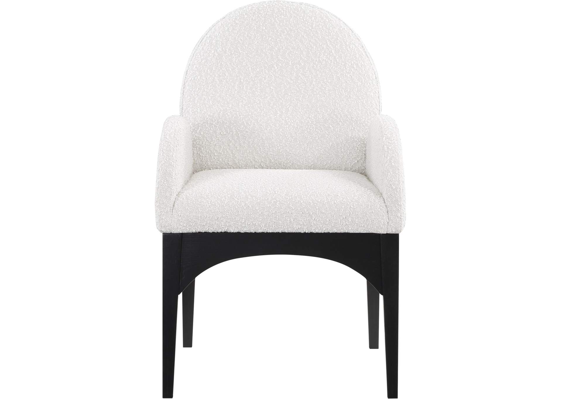 Waldorf Cream Boucle Fabric Dining Chair,Meridian Furniture