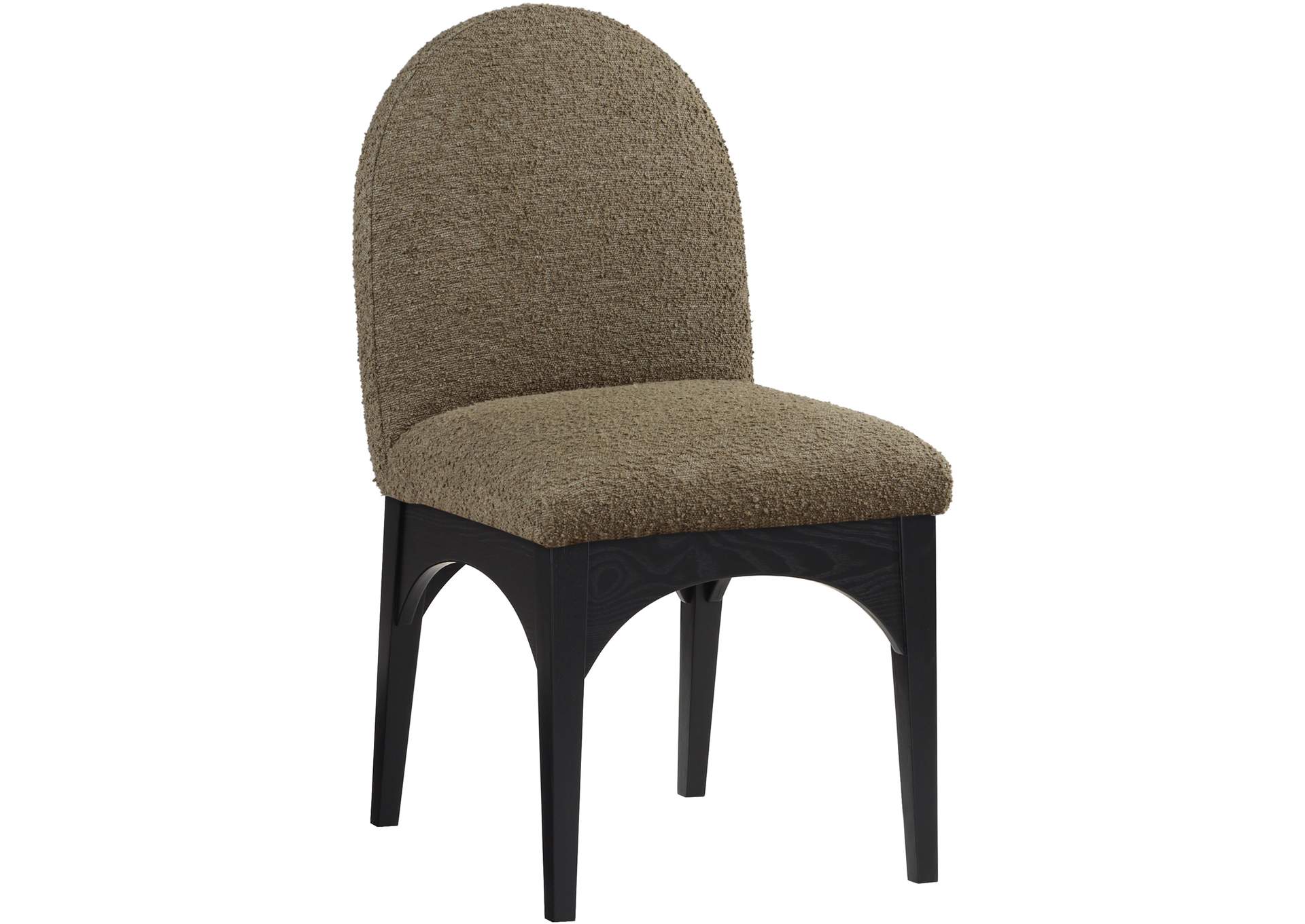 Waldorf Olive Boucle Fabric Dining Chair,Meridian Furniture