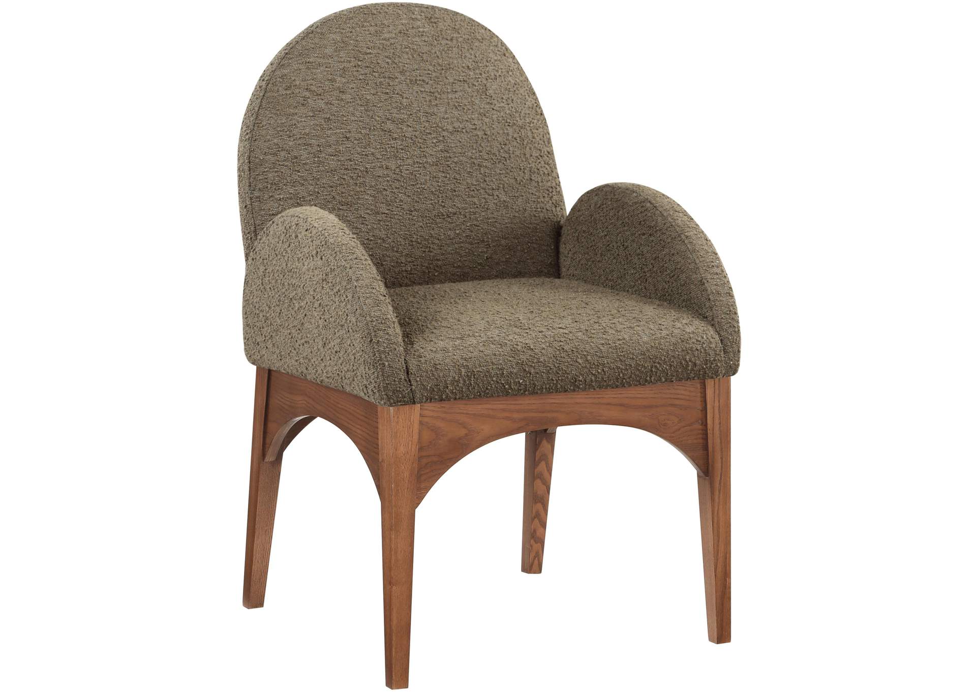 Waldorf Olive Boucle Fabric Dining Chair,Meridian Furniture