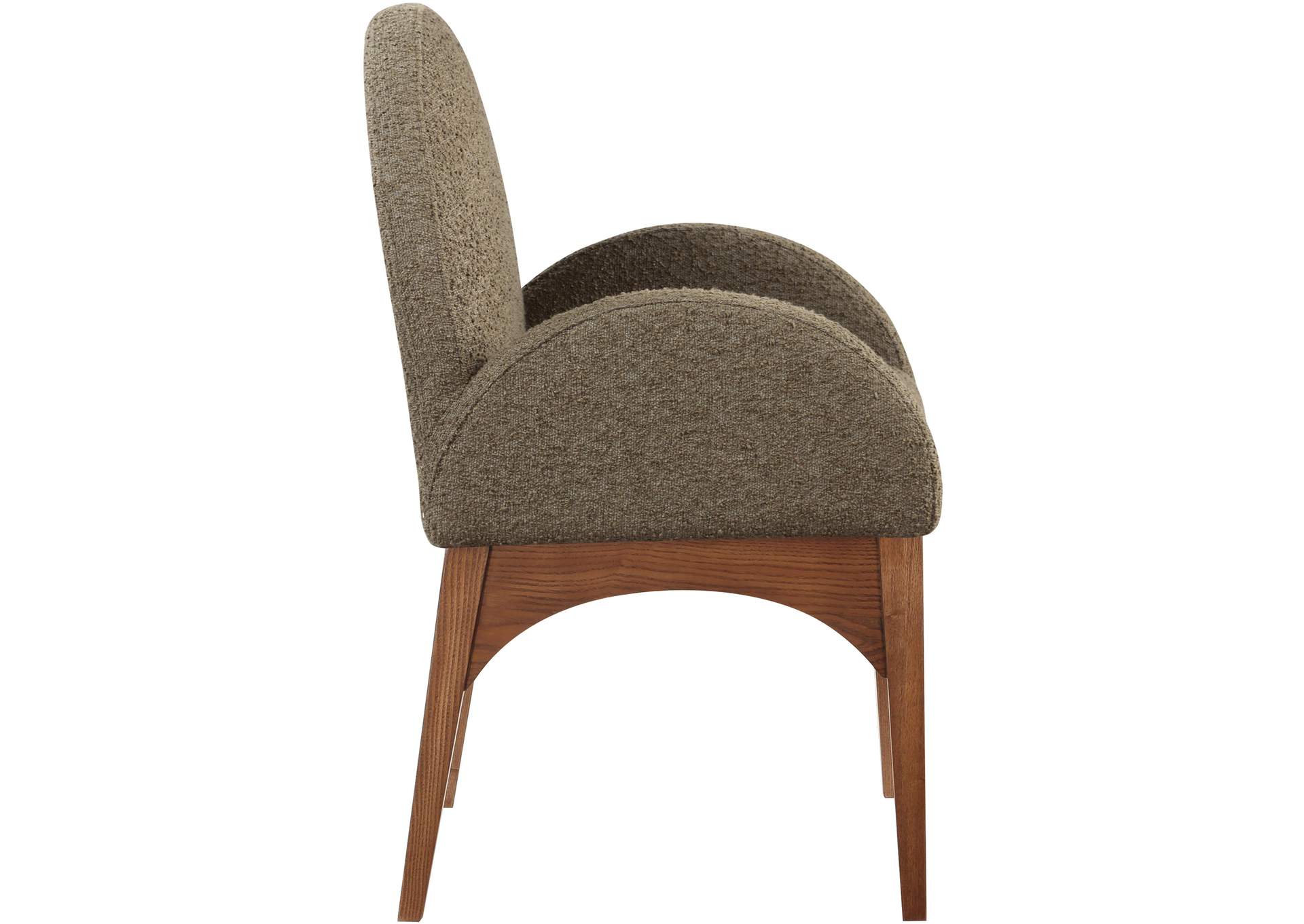 Waldorf Olive Boucle Fabric Dining Chair,Meridian Furniture