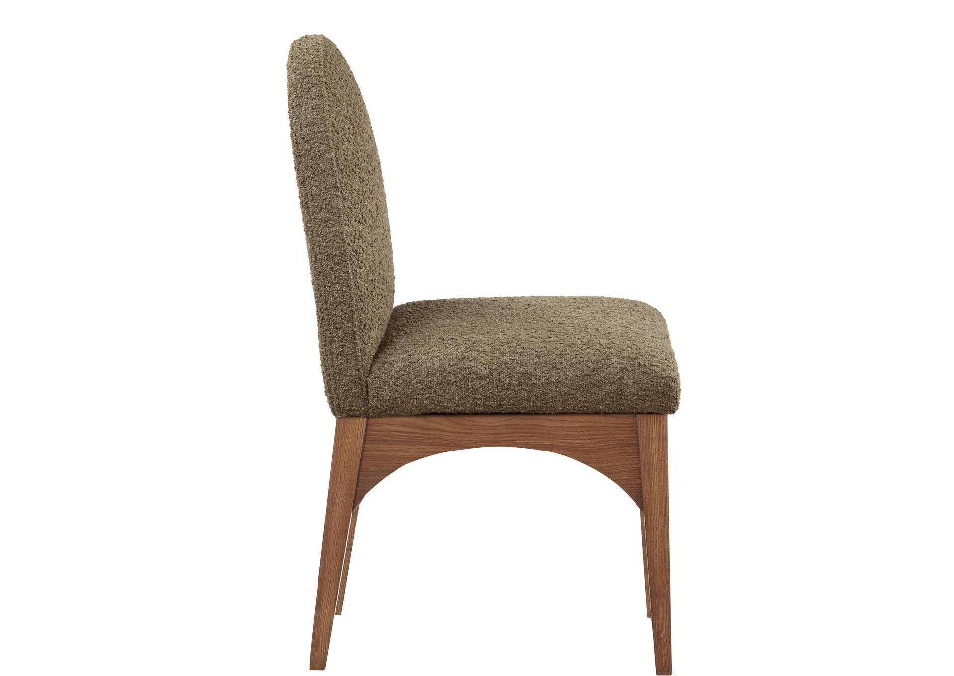 Waldorf Olive Boucle Fabric Dining Chair,Meridian Furniture