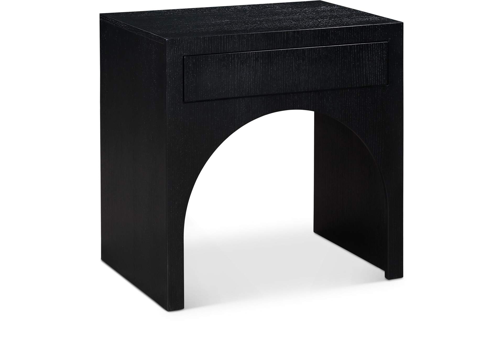 August Black Night Stand,Meridian Furniture