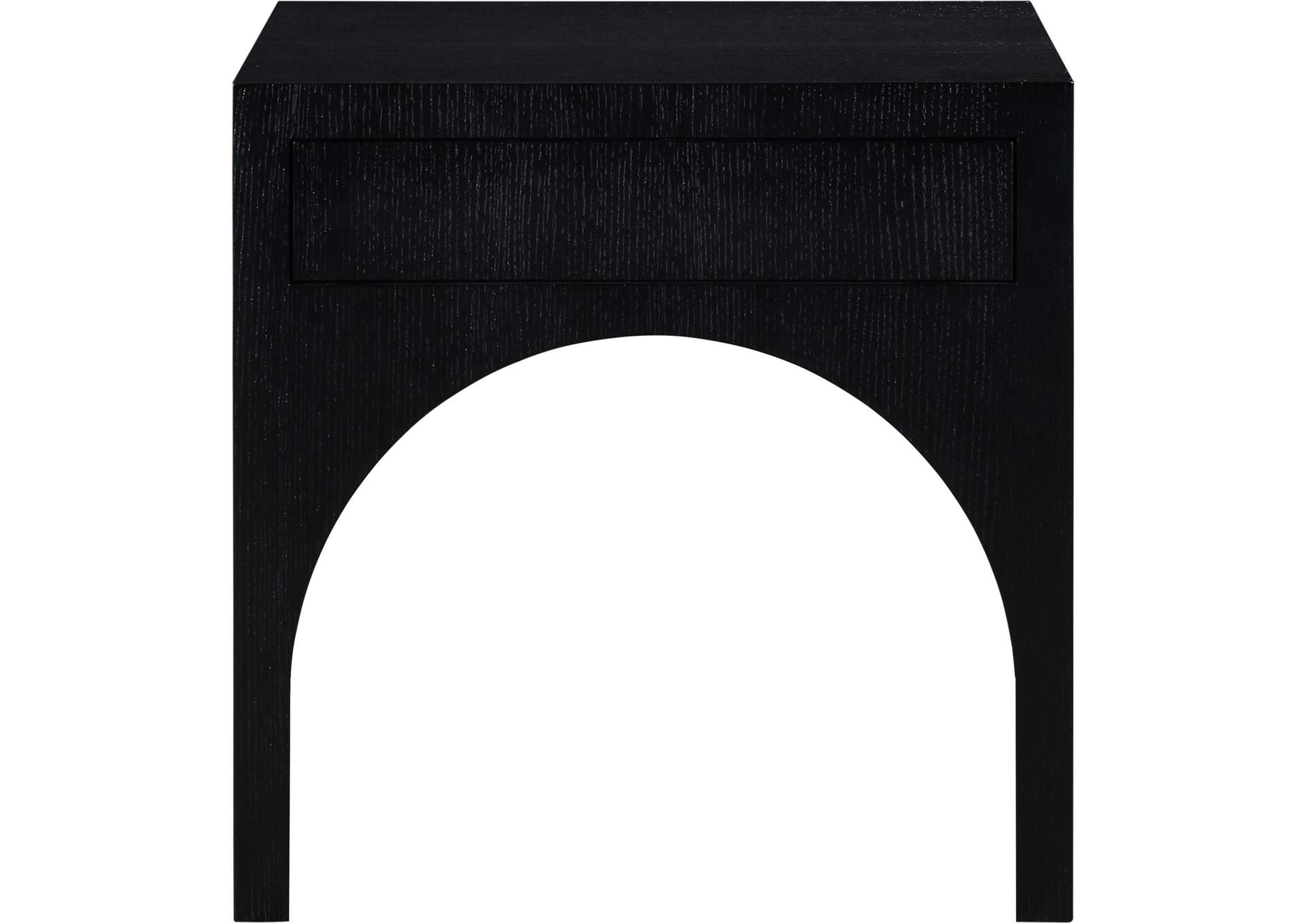 August Black Night Stand,Meridian Furniture