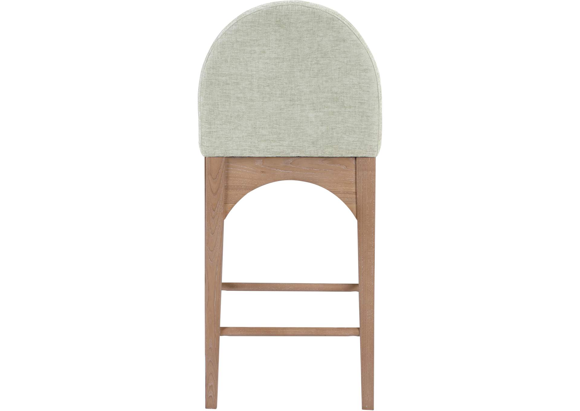 Waldorf Mint Chenille Fabric Stool,Meridian Furniture