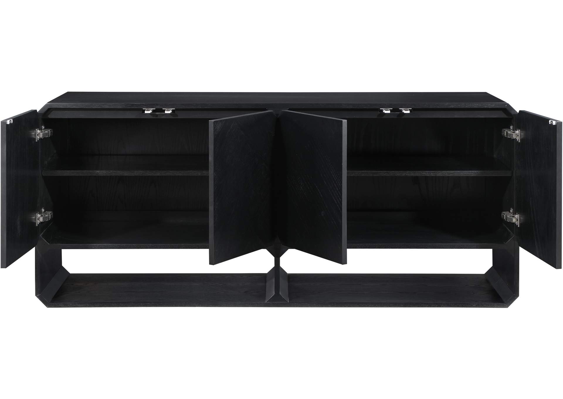 Parker Black Sideboard - Buffet,Meridian Furniture