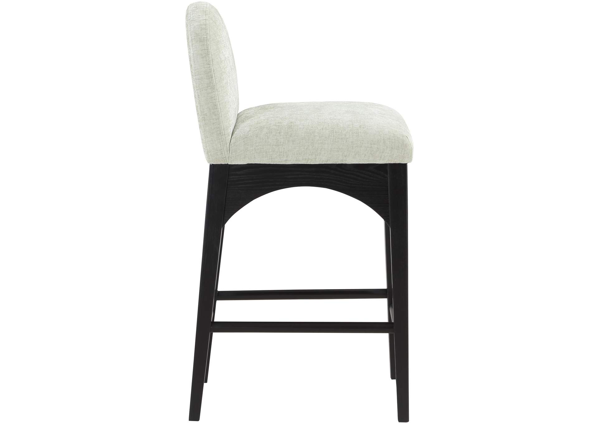 Waldorf Mint Chenille Fabric Stool,Meridian Furniture