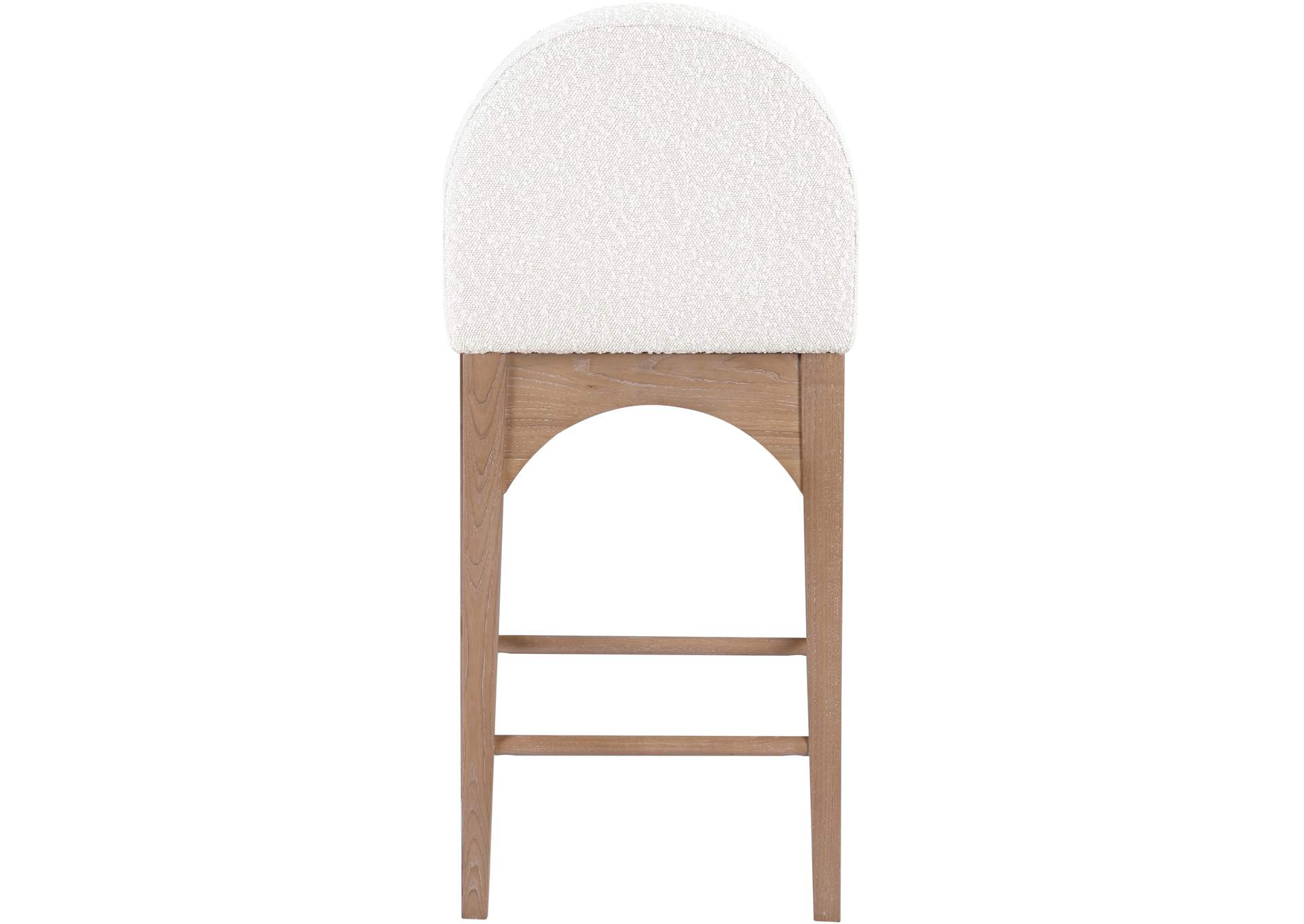 Waldorf Cream Boucle Fabric Stool,Meridian Furniture