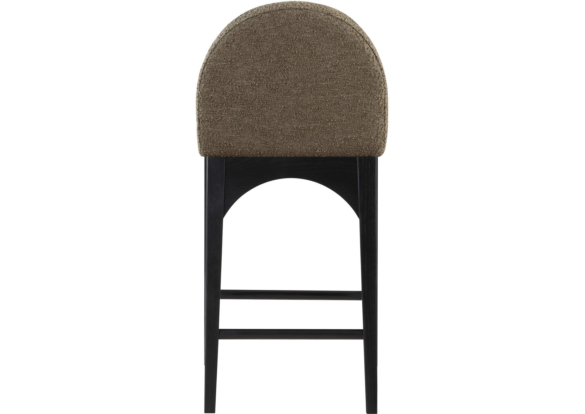 Waldorf Olive Boucle Fabric Stool,Meridian Furniture