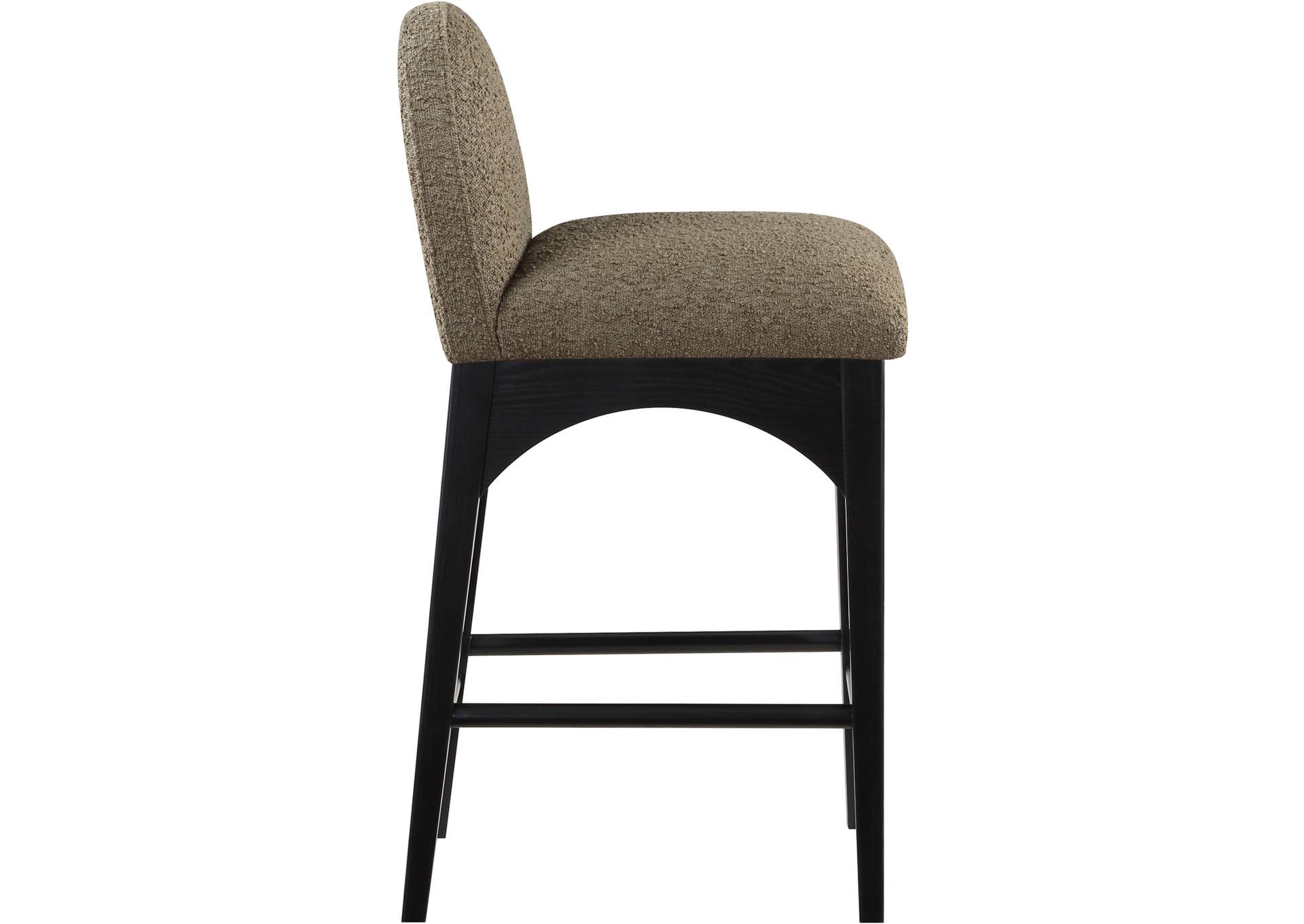 Waldorf Olive Boucle Fabric Stool,Meridian Furniture