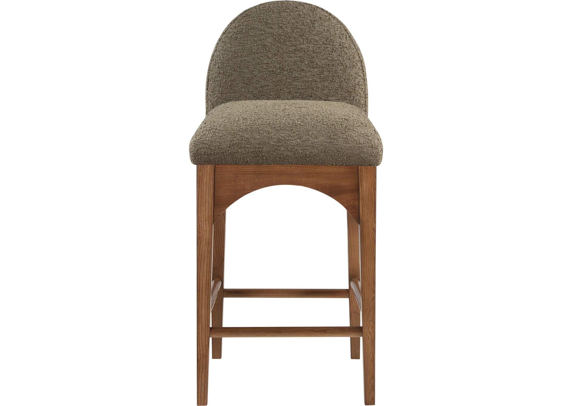 Waldorf Olive Boucle Fabric Stool,Meridian Furniture