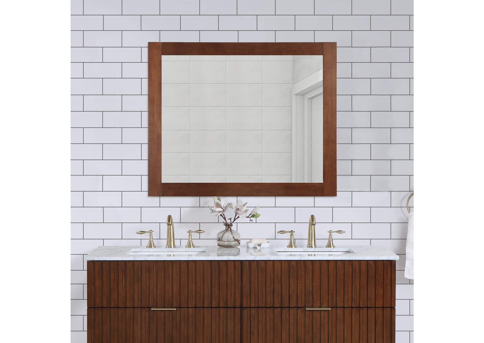 Monad Walnut Mirror,Meridian Furniture