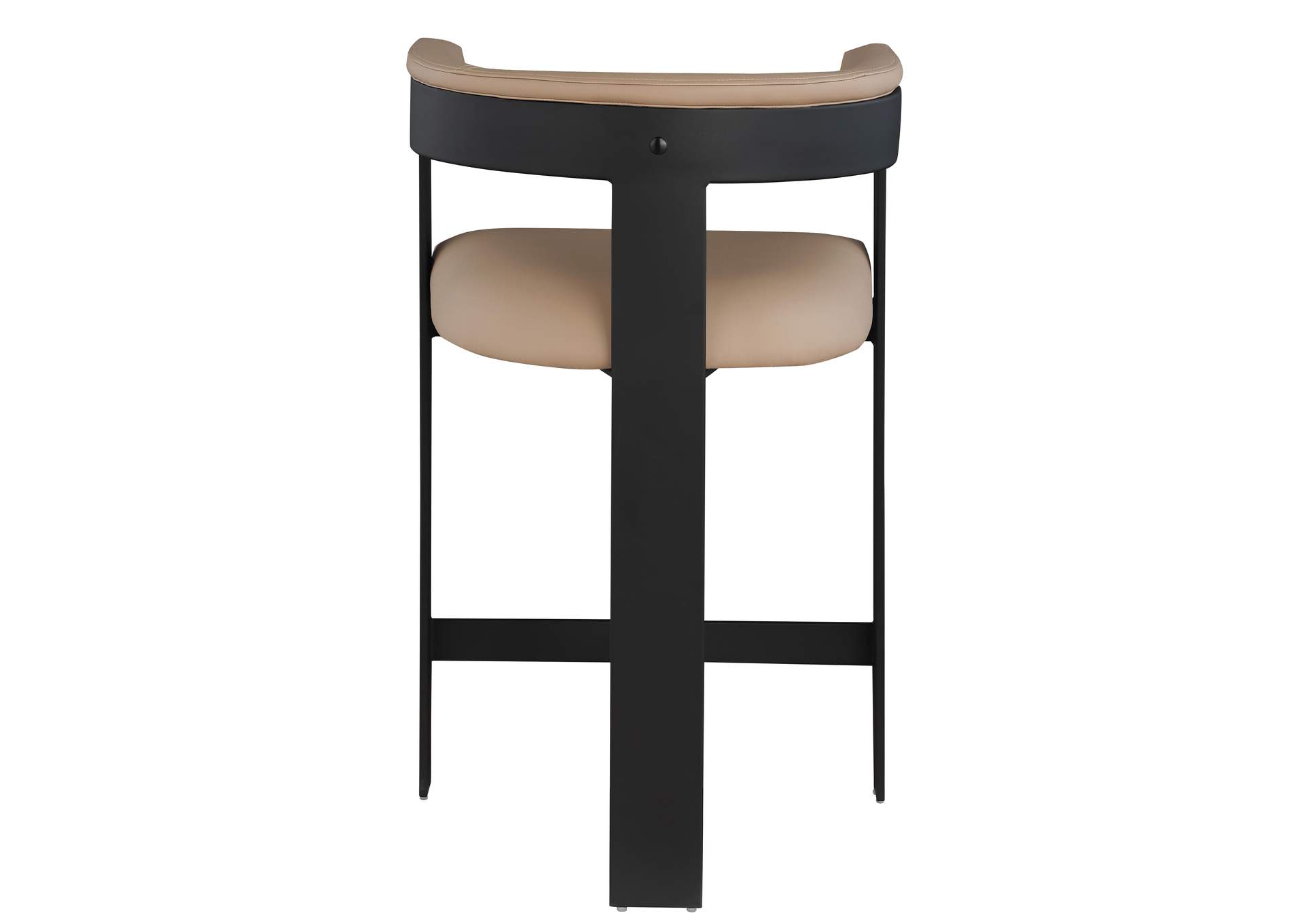 Romeo Tan Faux Leather Counter Stool Set of 2,Meridian Furniture