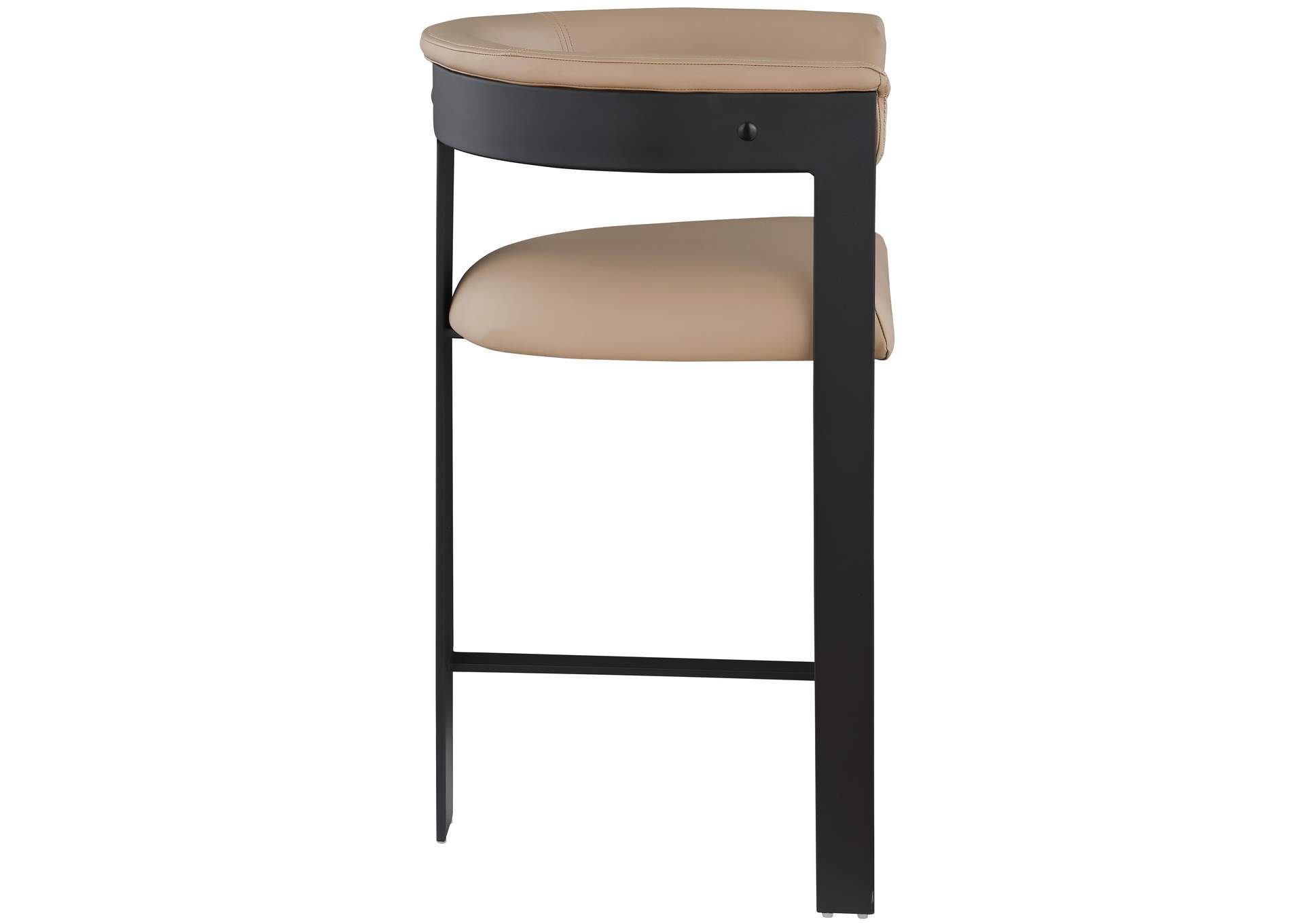 Romeo Tan Faux Leather Counter Stool Set of 2,Meridian Furniture