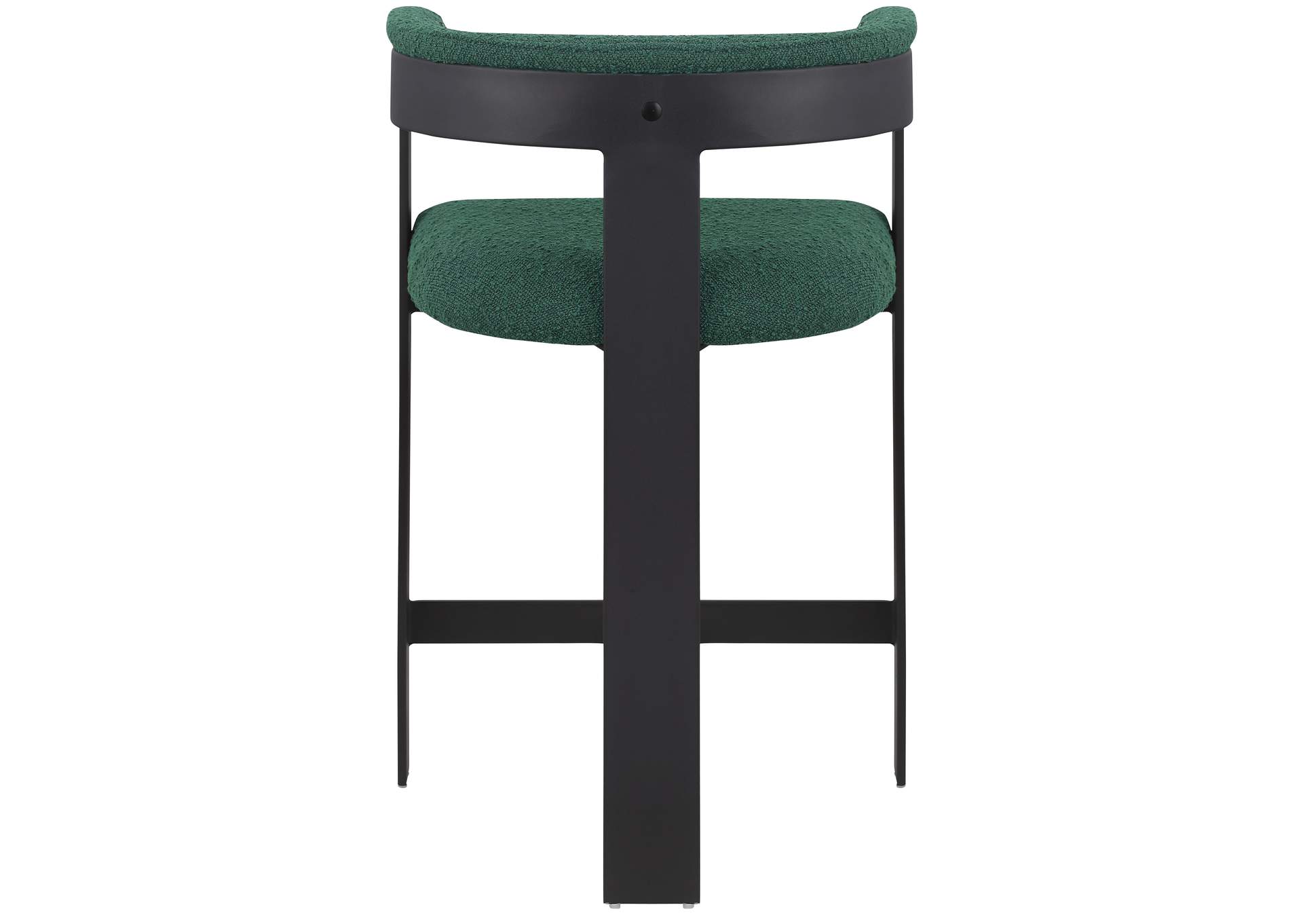 Romeo Green Boucle Fabric Counter Stool Set of 2,Meridian Furniture