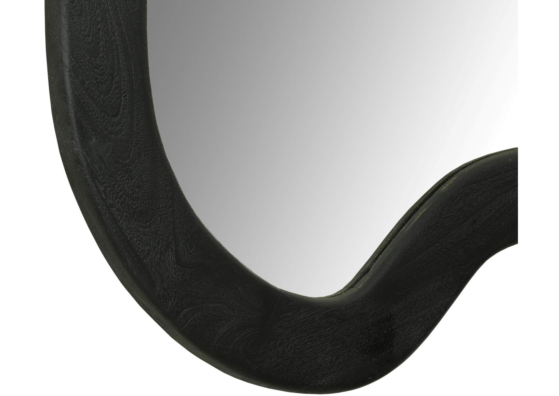 Oblique Black Mirror,Meridian Furniture