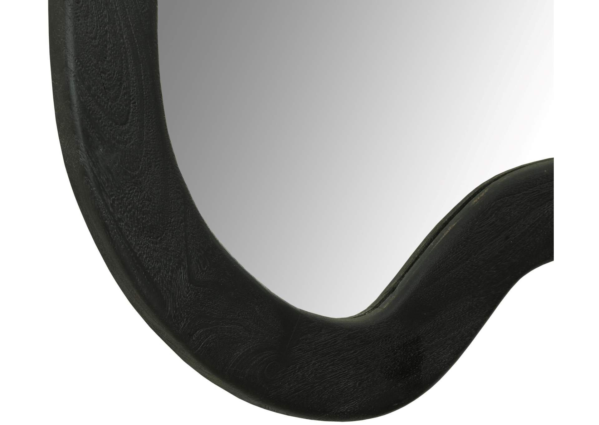 Oblique Black Mirror,Meridian Furniture