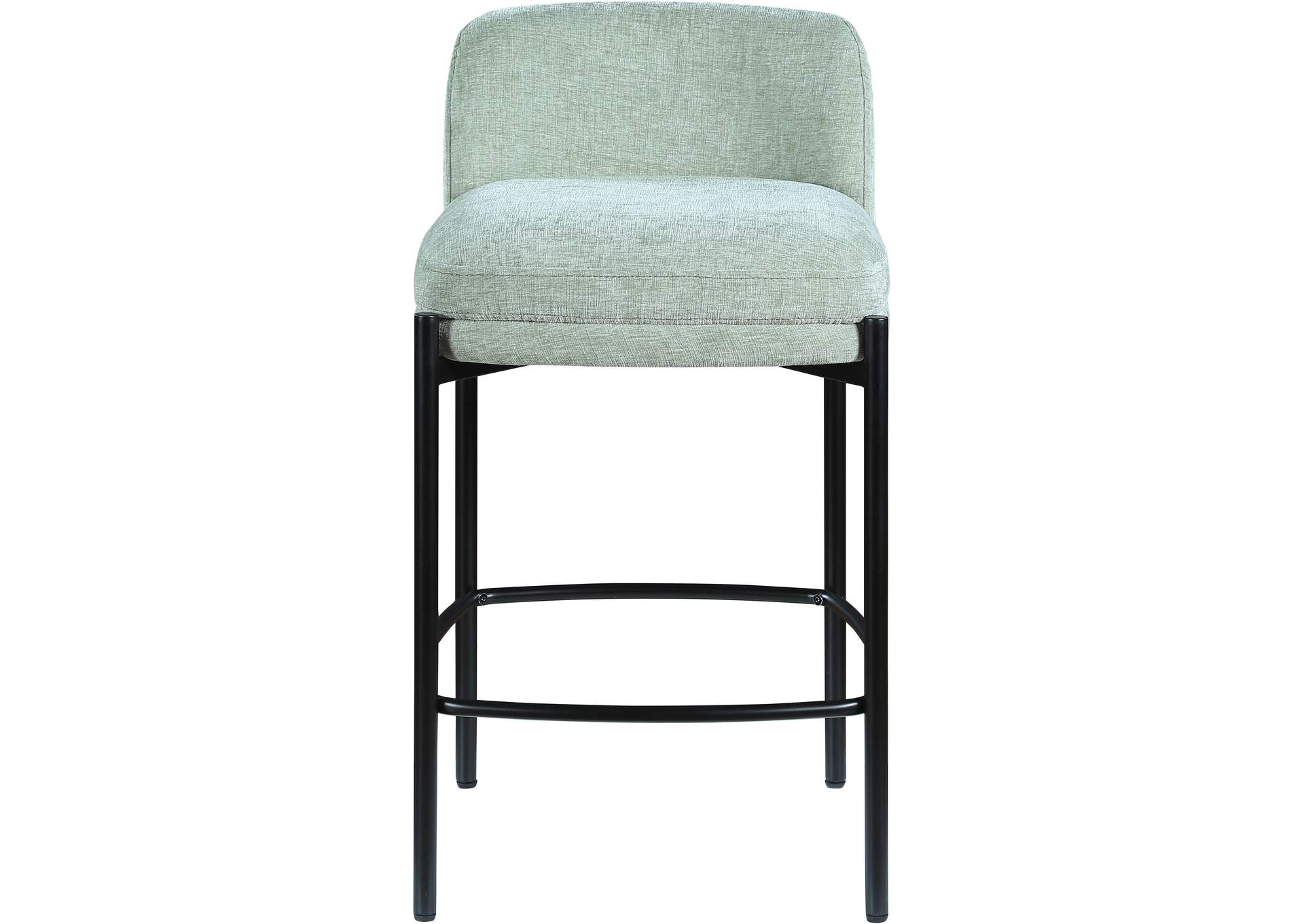 Burton Mint Chenille Fabric Stool Set of 2,Meridian Furniture