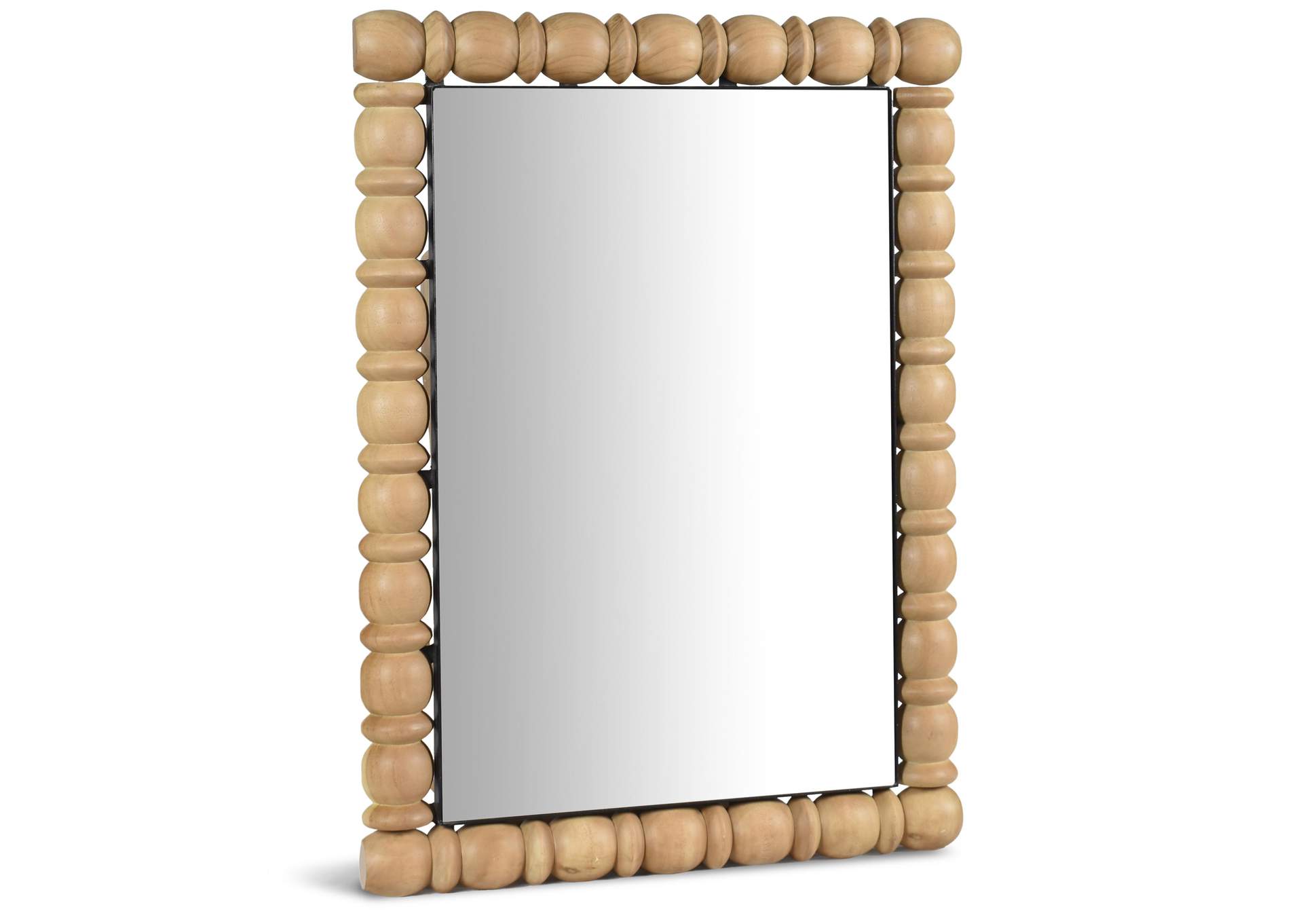 Aubrey Bleached Natural Oak Mirror,Meridian Furniture